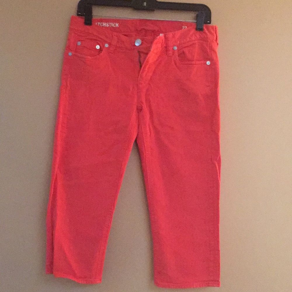 Jcrew Matchstick cropped pants